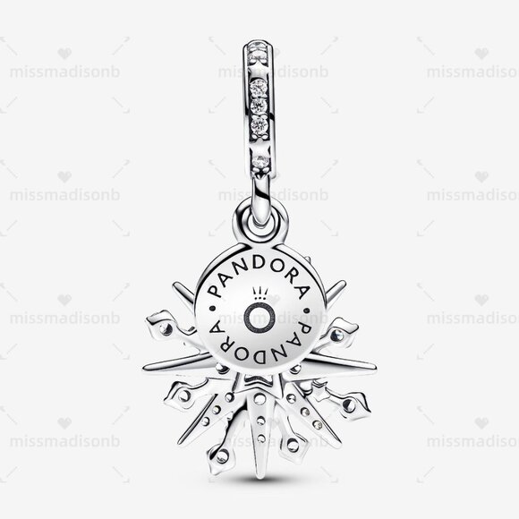 Pandora Sparkling Firework Double Dangle Charm - Picture 2 of 5